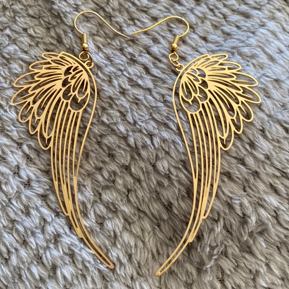 Jewelry - Golden Angel Wings Earrings